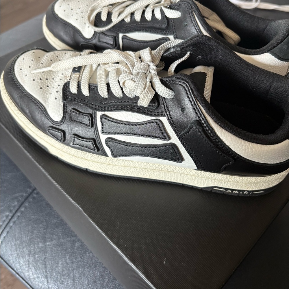 AMIRI Black and White Sneakers Worn one in great condition.
